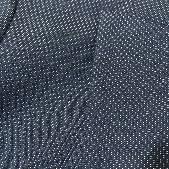 Lafayette 148 Navy Wool 2 Button Blazer Micro Dot Size 10 - Picture 5 of 8